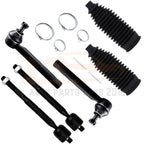 Set of 6 Steering Tie Rod Rack and Pinion Bellows for Lexus RX330 (2004–2006)