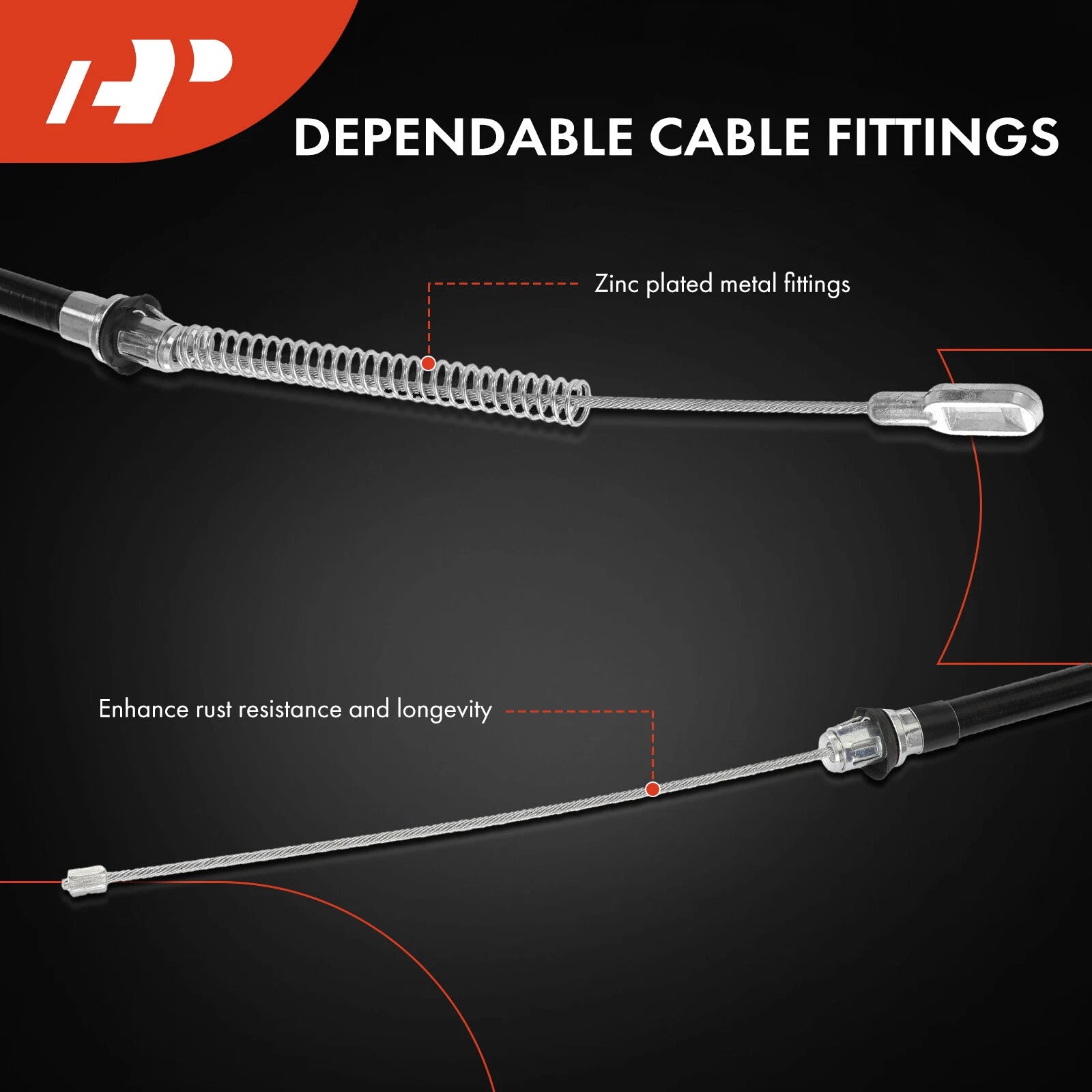 Rear Parking Brake Cable for Ford F-150 (1999–2004)