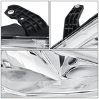 Chrome/Clear Headlight Lamps for Chrysler Pacifica Voyager (2017–2020)