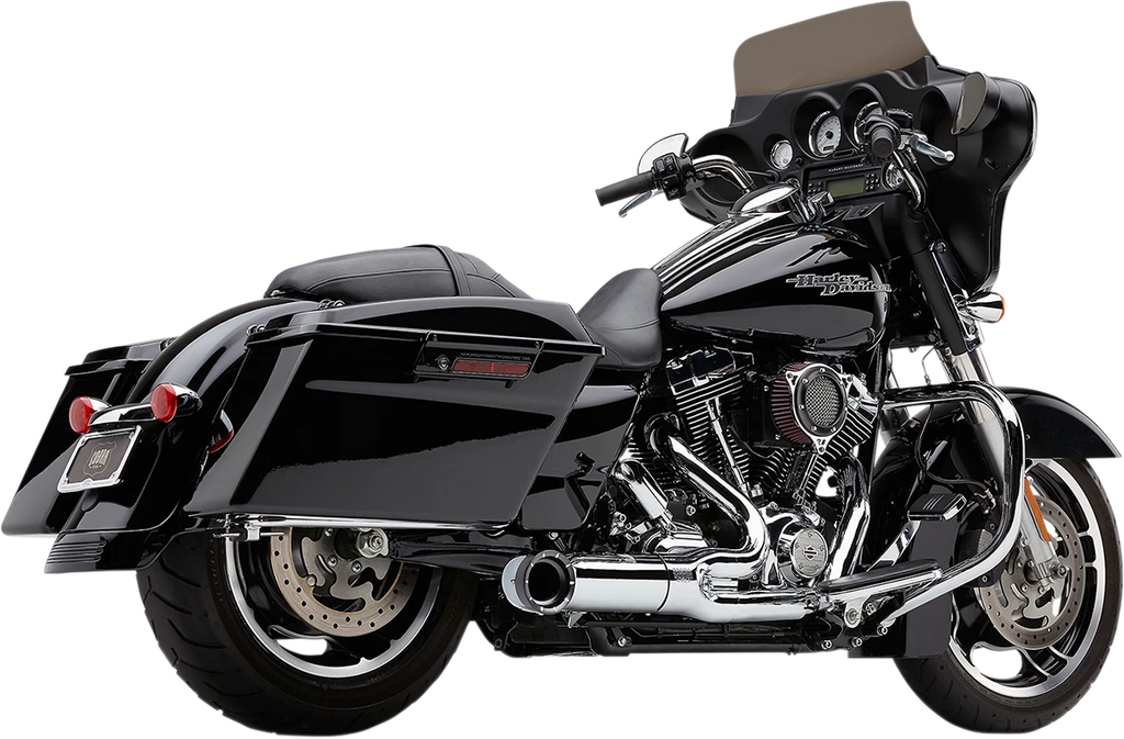 Cobra 2-into-1 Exhaust for Harley Electra Glide/Road Glide (2009–2016) Chrome