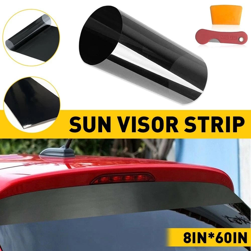 Car Visor Sun Strip Film Tint for Windshield (Universal Fit)