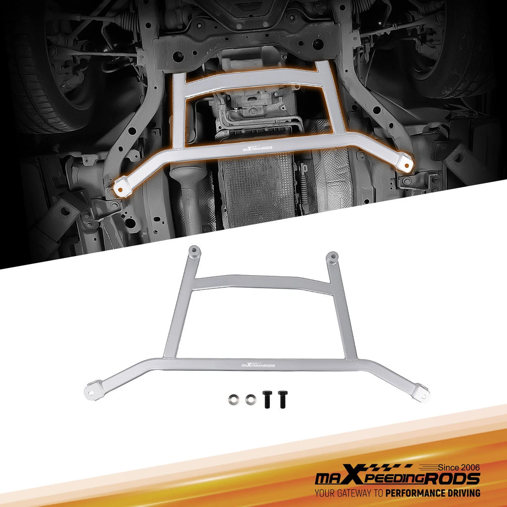 Silver Front Lower H-Brace Bracket for Ford Mustang (2015-2023)