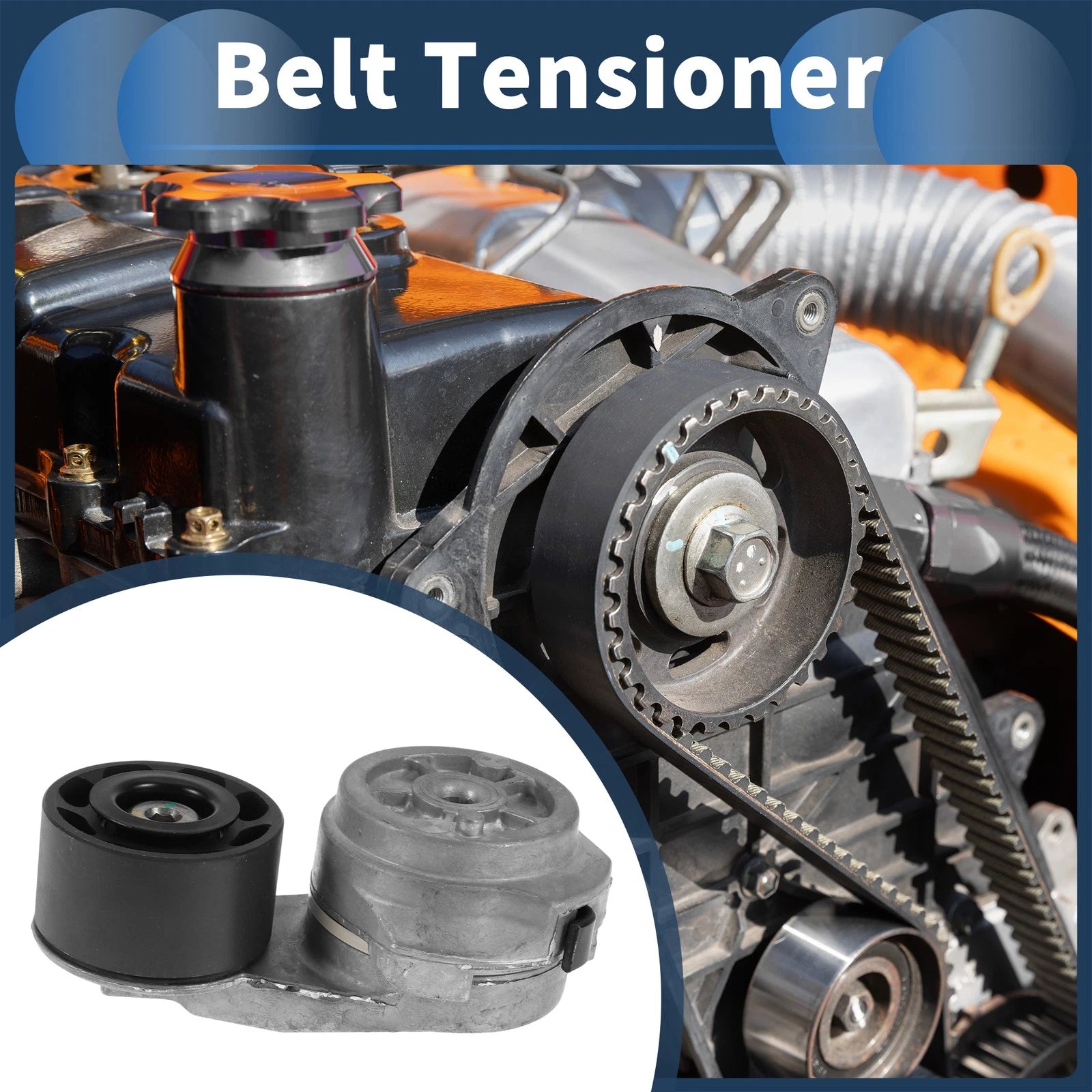 Belt Tensioner for Chevrolet C7500 Kodiak (2004–2009) No.D11862619 Metal