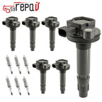6X Ignition Coil + 6X Spark Plug for Ford Flex/Taurus V6 3.5L (2009–2016)