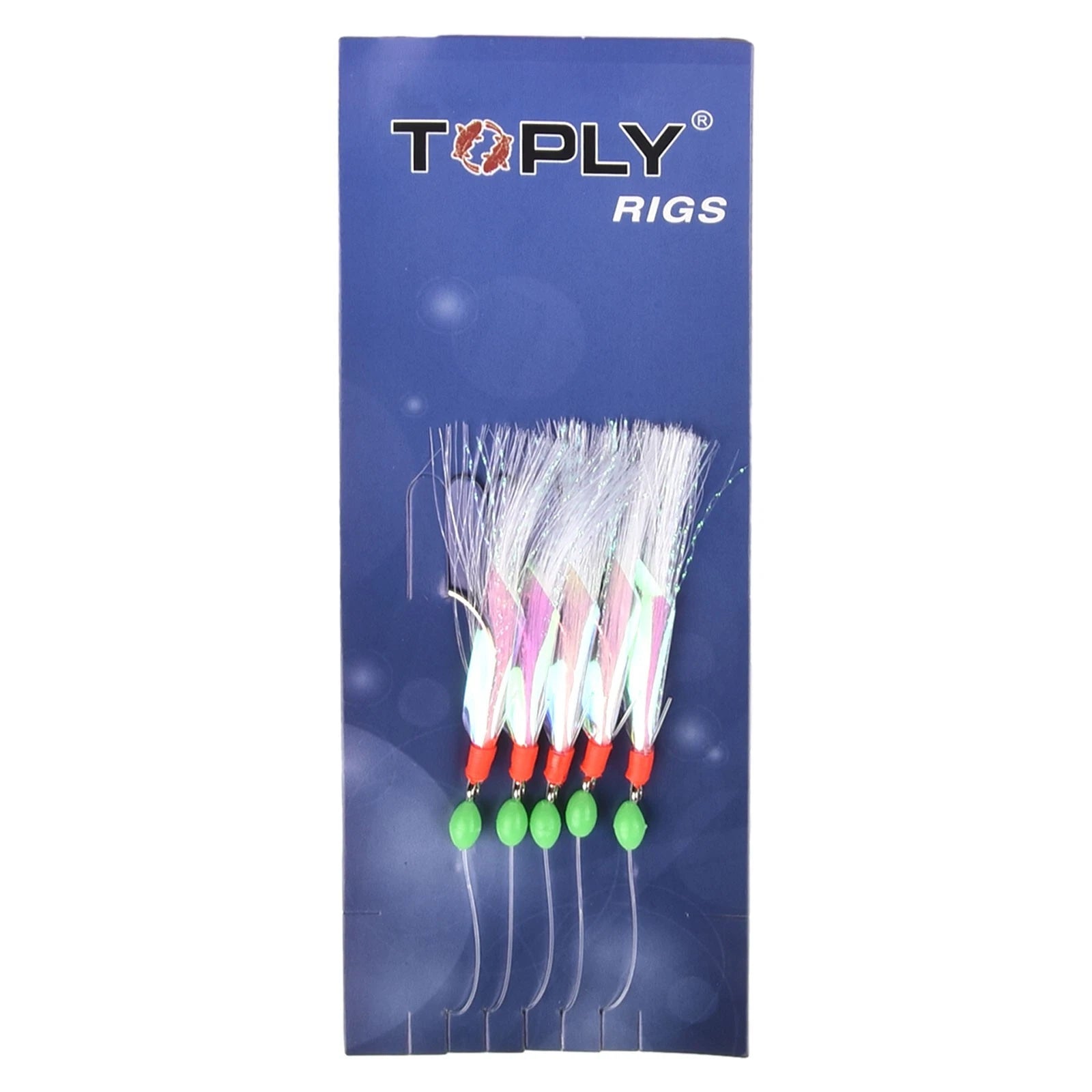 5 Pcs Fishing Lure Rig 3 Hook Size 3/0 for Cod Bass Mackerel