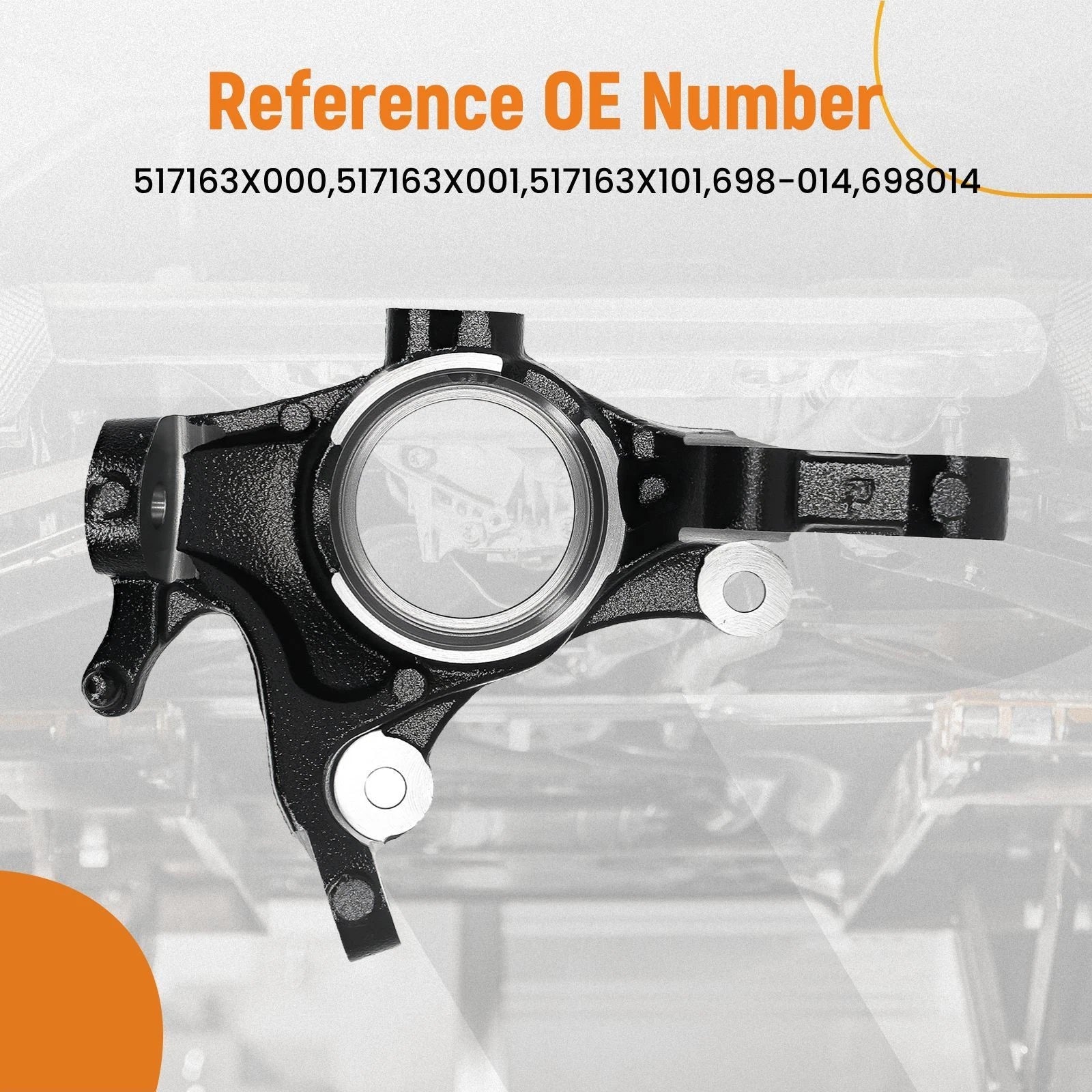 Front Right Steering Knuckle for Hyundai Elantra (2011–2012) 698-014 698014