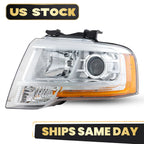 Halogen Headlight for Ford Expedition (2015–2017) with Bulb Projector, Left