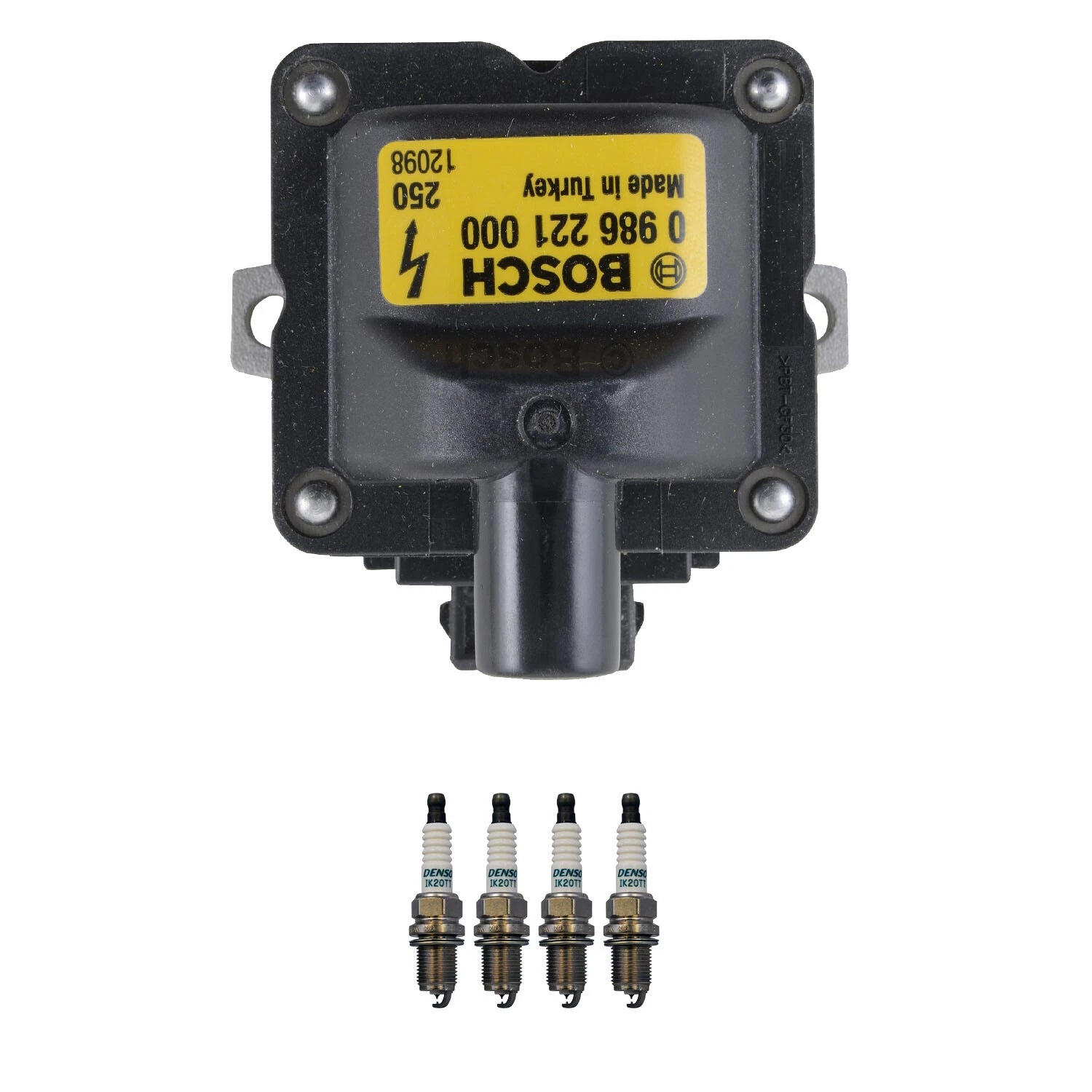 Set of 5 Ignition Coil & Iridium TT Spark Plug Kit for Golf Jetta A4 TSX (2000–2006)