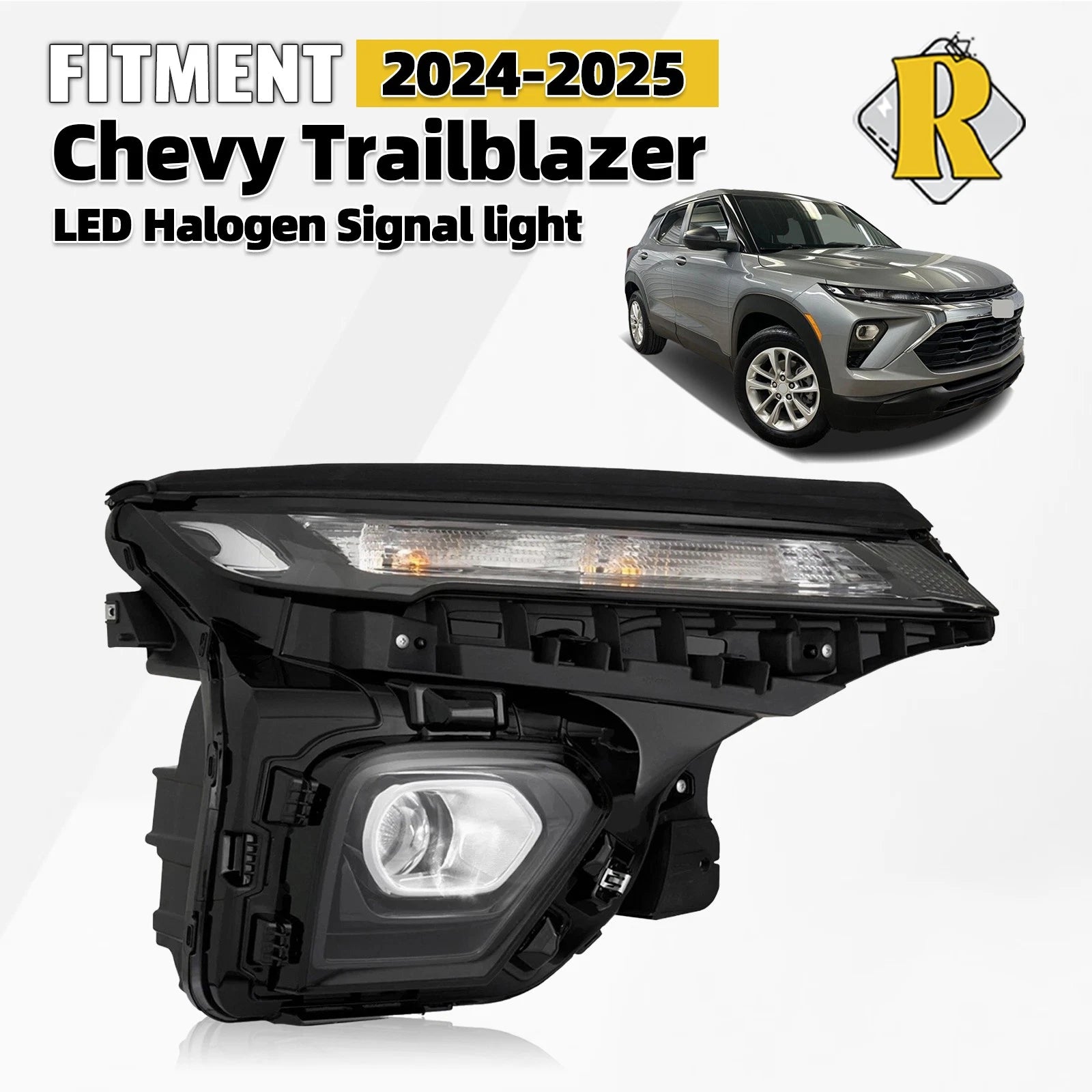 LED Headlight for Chevy Trailblazer LS (2024–2026) Right w/Halogen Signal