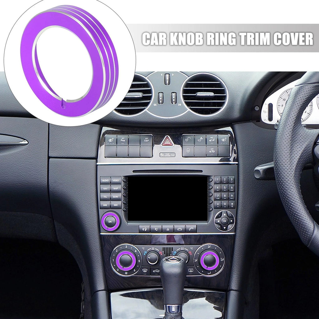 1pc Purple Headlight Switch Button Knob Trim for Ford Mustang F150 (2015–2020)