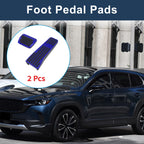 2Pcs Aluminum Alloy Foot Accelerator Pedal Covers for Universal Vehicles