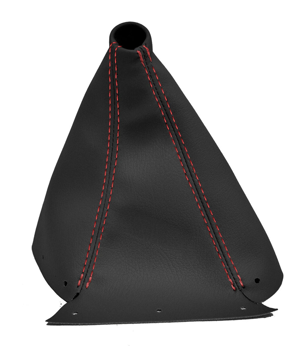 Leather Manual Shift Boot Cover for Nissan Skyline R33 (1993–1998) Red Stitch