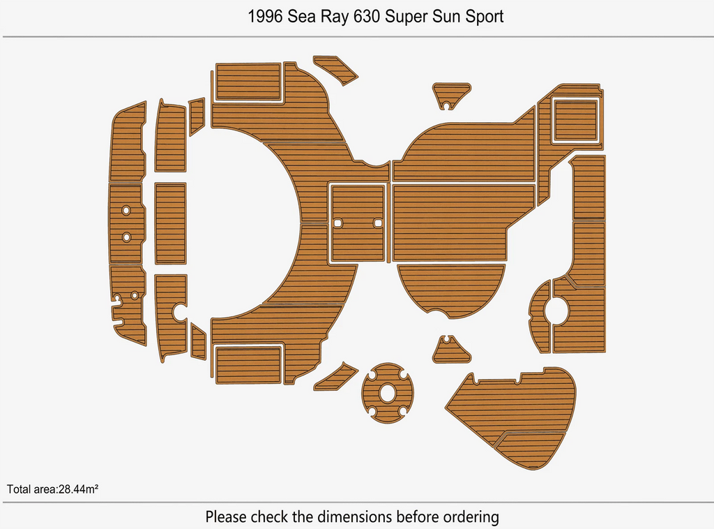 EVA Pad Flooring Mat for SeaRay 630 Super Sun Sport (1996)