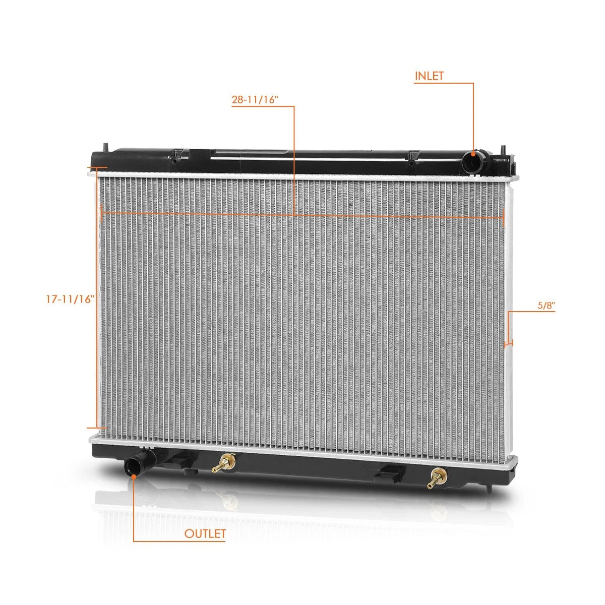 Aluminum Core Cooling Radiator for Infiniti M35/M45 (2006–2010) DPI-13012