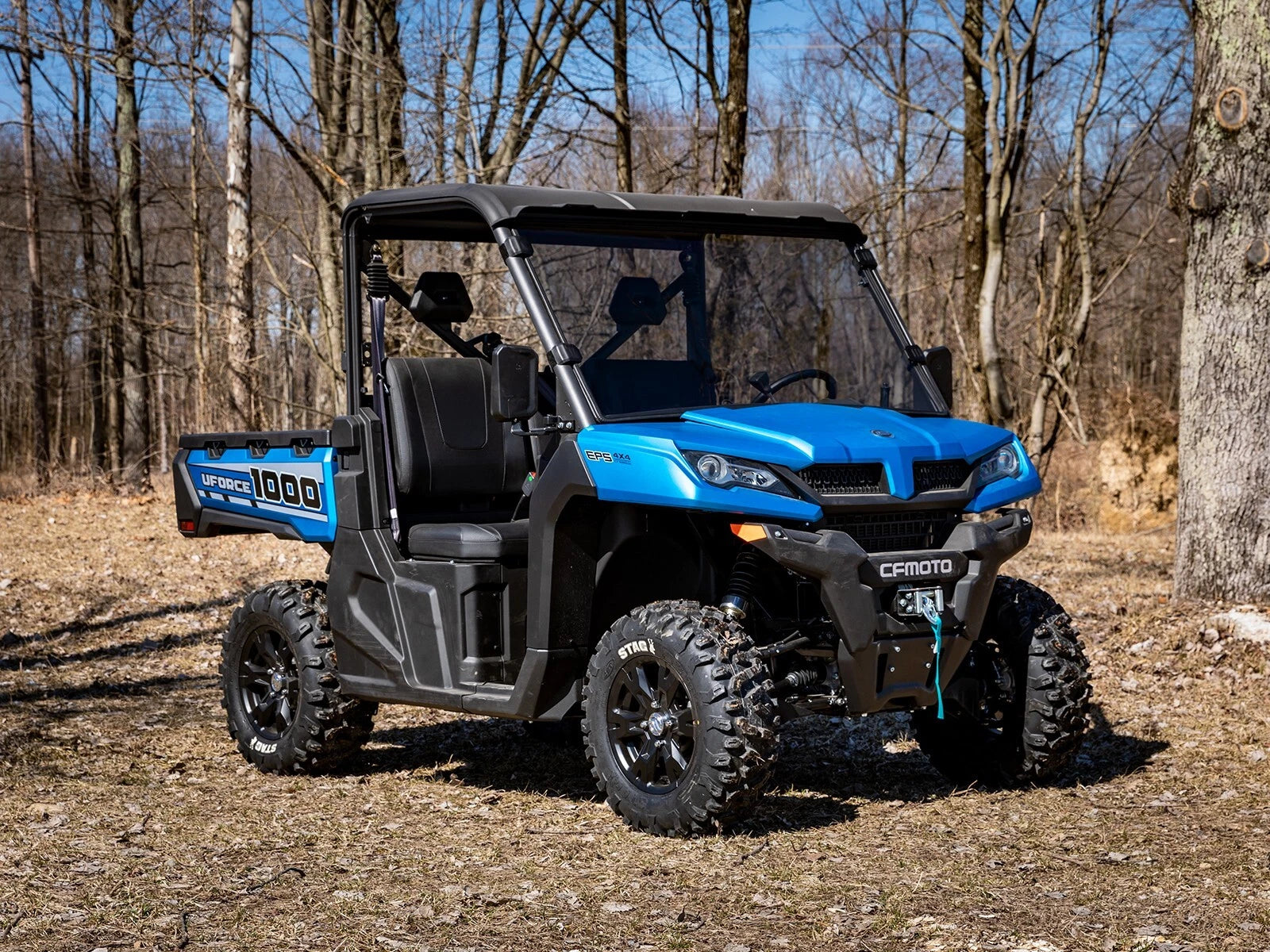 Scratch Resistant Full Windshield for CFMOTO UForce 1000 (2019–2023)