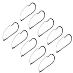 10pcs Weedless Barbed Fishing Hooks for Bass Lure Bait Holder