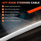 Steering Cable Kit for Seastar Teleflex Rack (16 FT)