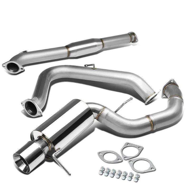 4" Rolled Muffler Tip Racing Catback Exhaust System for Mitsubishi Eclipse (2000–2005)