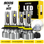 9005 H11 LED Headlight Bulbs Kit for 6500K 72000LM
