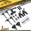 Set of 13 Front Idler Arm Sway Bar End Link Tie Rod Ball Joints for Nissan