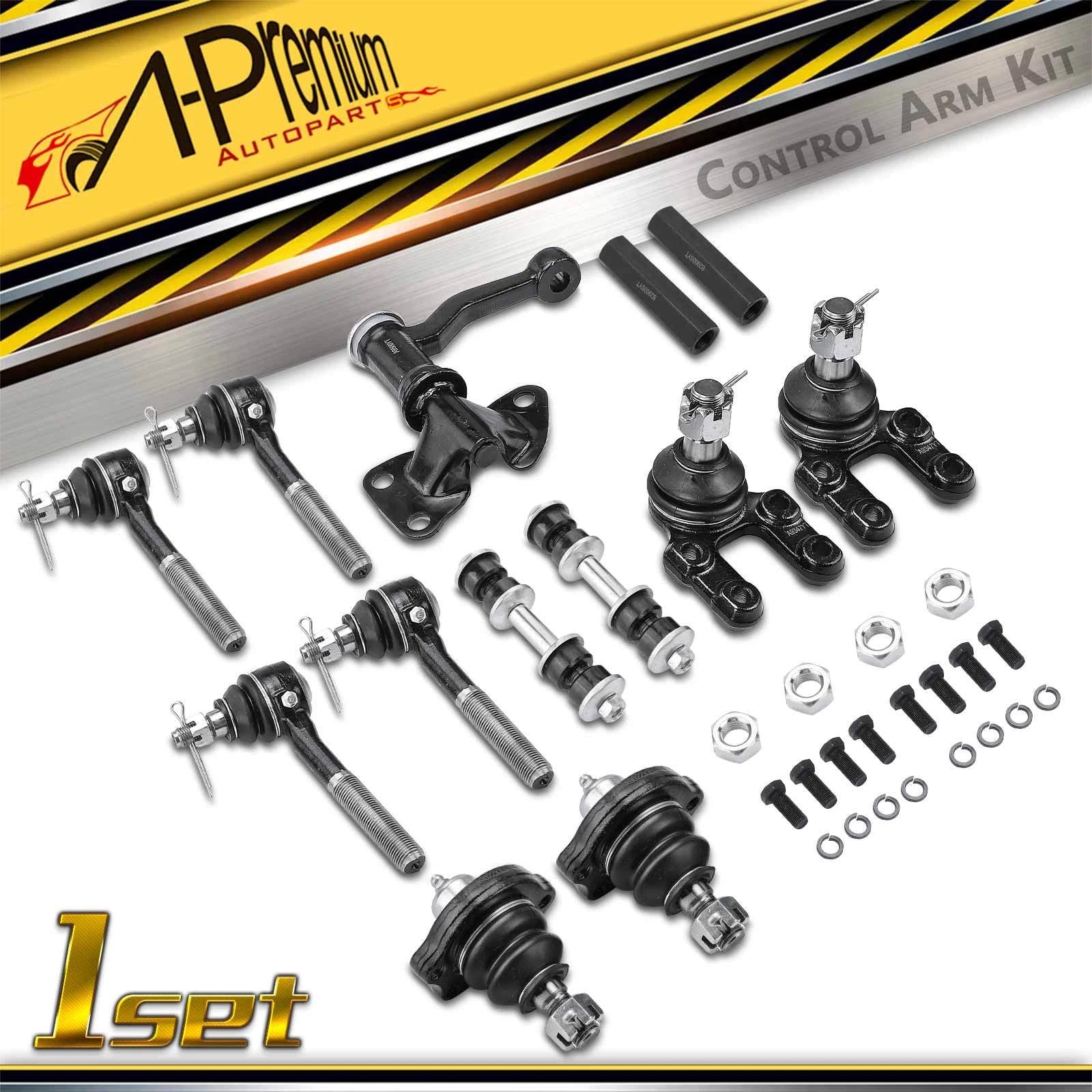 Set of 13 Front Idler Arm Sway Bar End Link Tie Rod Ball Joints for Nissan