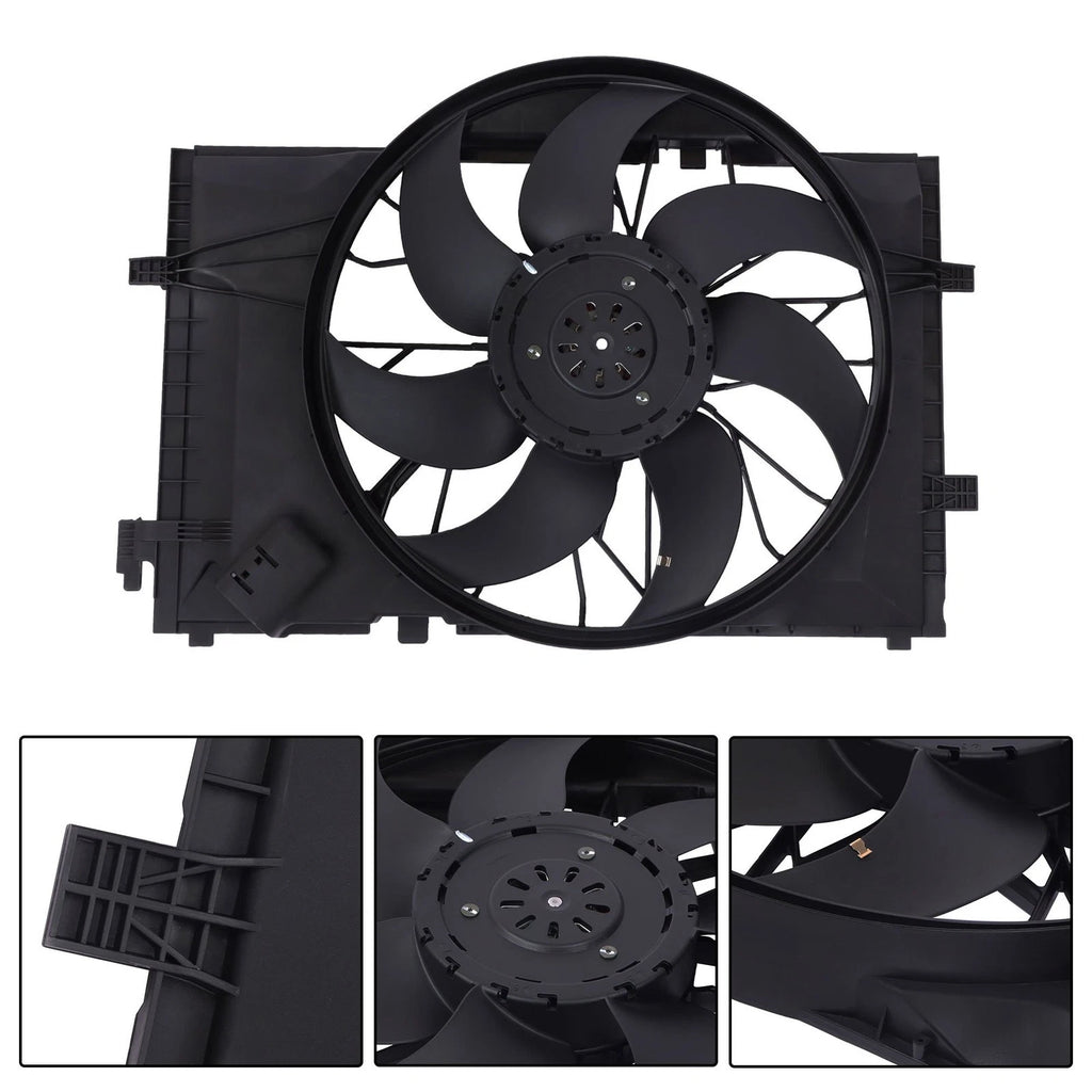Radiator Cooling Fan Assembly for Mercedes-Benz C350 CLK350 (2006–2009)