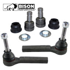 Set of 4 Front Outer Tie Rods Lower Ball Joints for Dodge Jeep