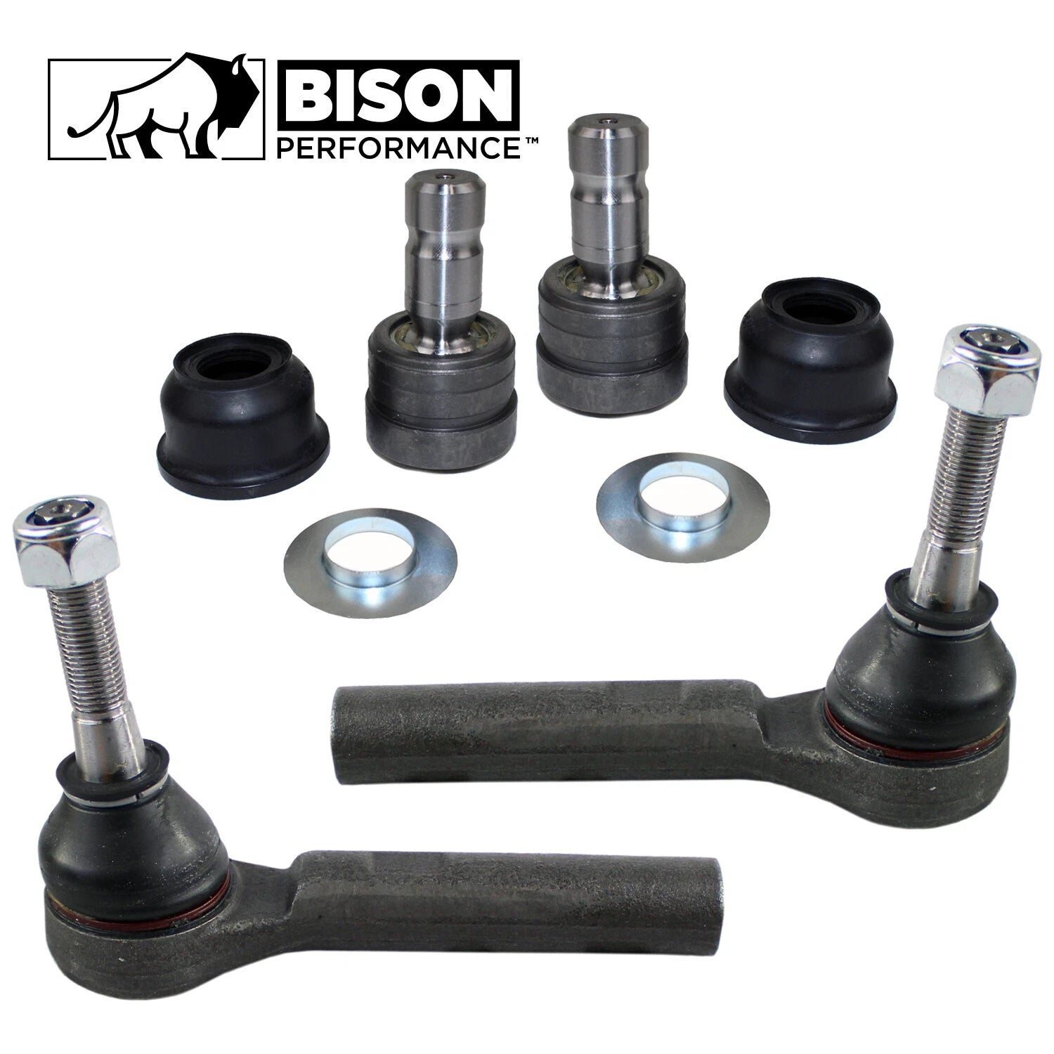Set of 4 Front Outer Tie Rods Lower Ball Joints for Dodge Jeep