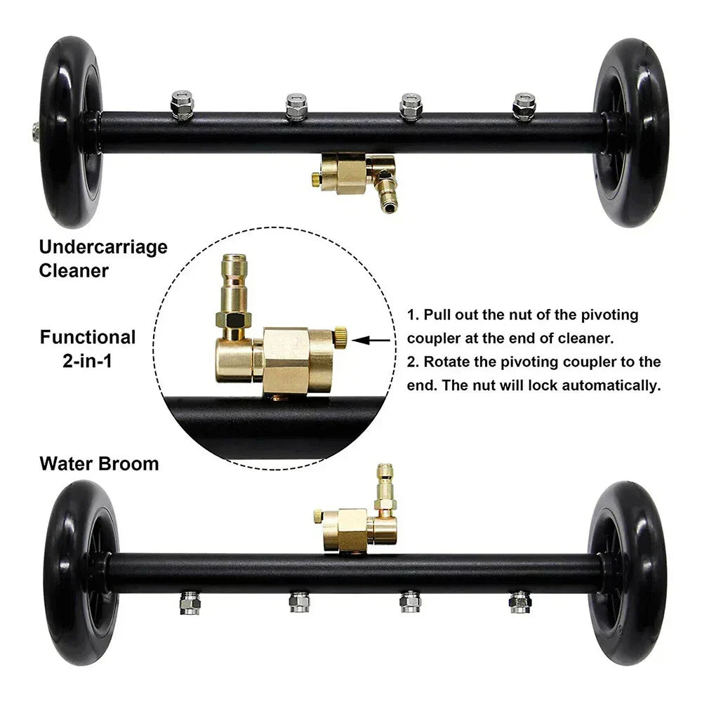 16" Pressure Washer Undercarriage Cleaner Extension Wand 4000 PSI