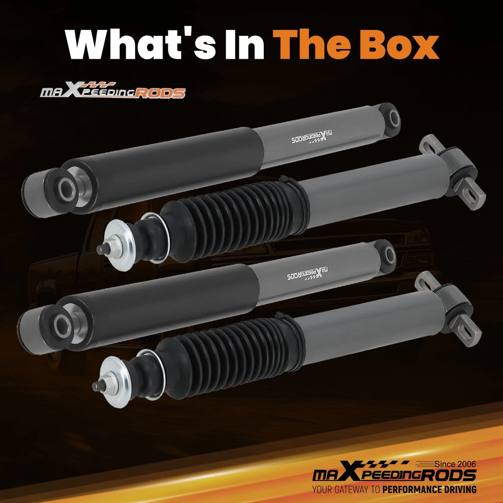 Lowering Shocks Set of 4 for Chevy GMC (1999–2006) F2"-5" R2"-4" Drop