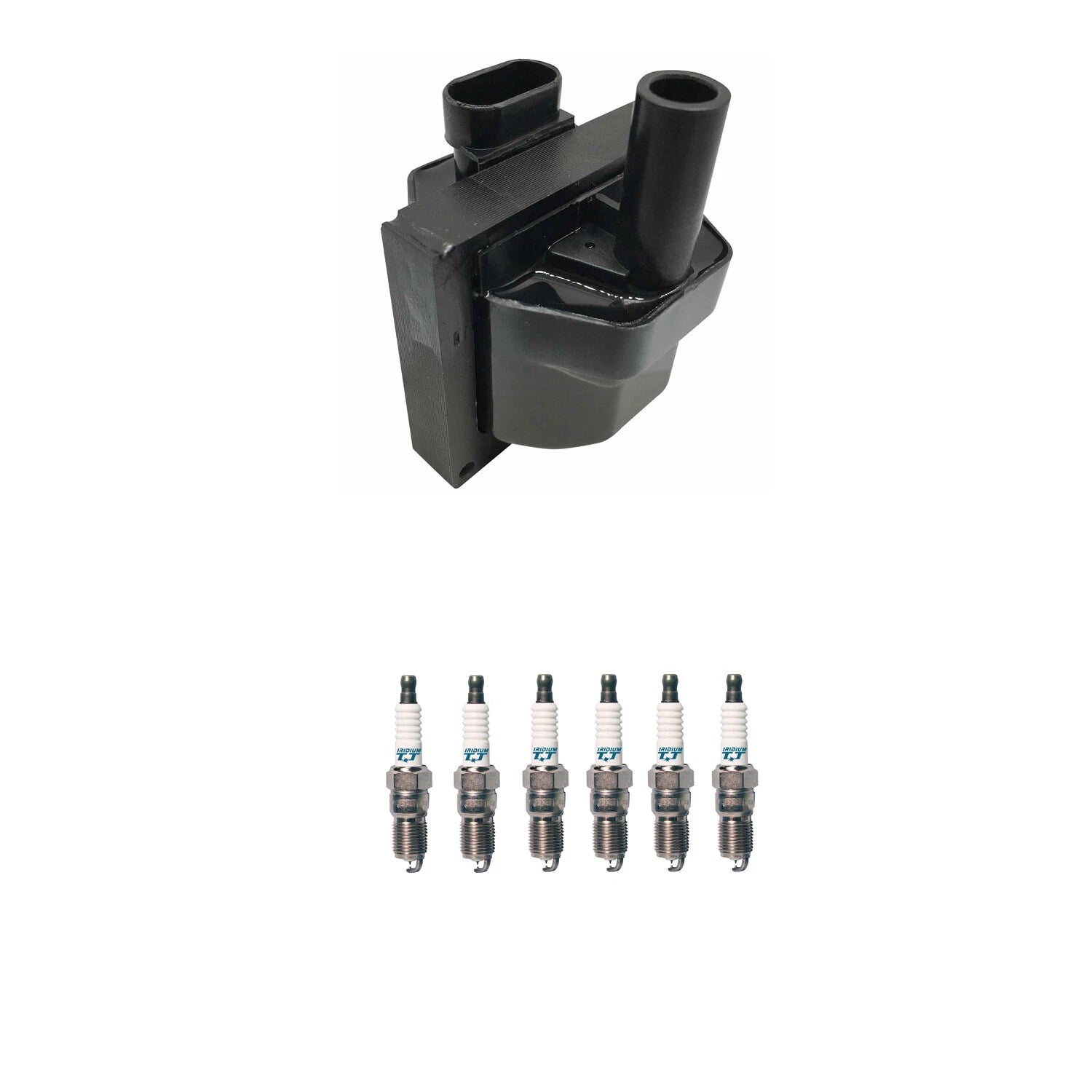 Ignition Coil & Denso Iridium Spark Plugs Kit for Astro Blazer 4.3 V6 (1995–2005)