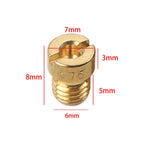12x 6mm Replacement Carburetor Jets for Dellorto SHA PHBG (#75-#102)