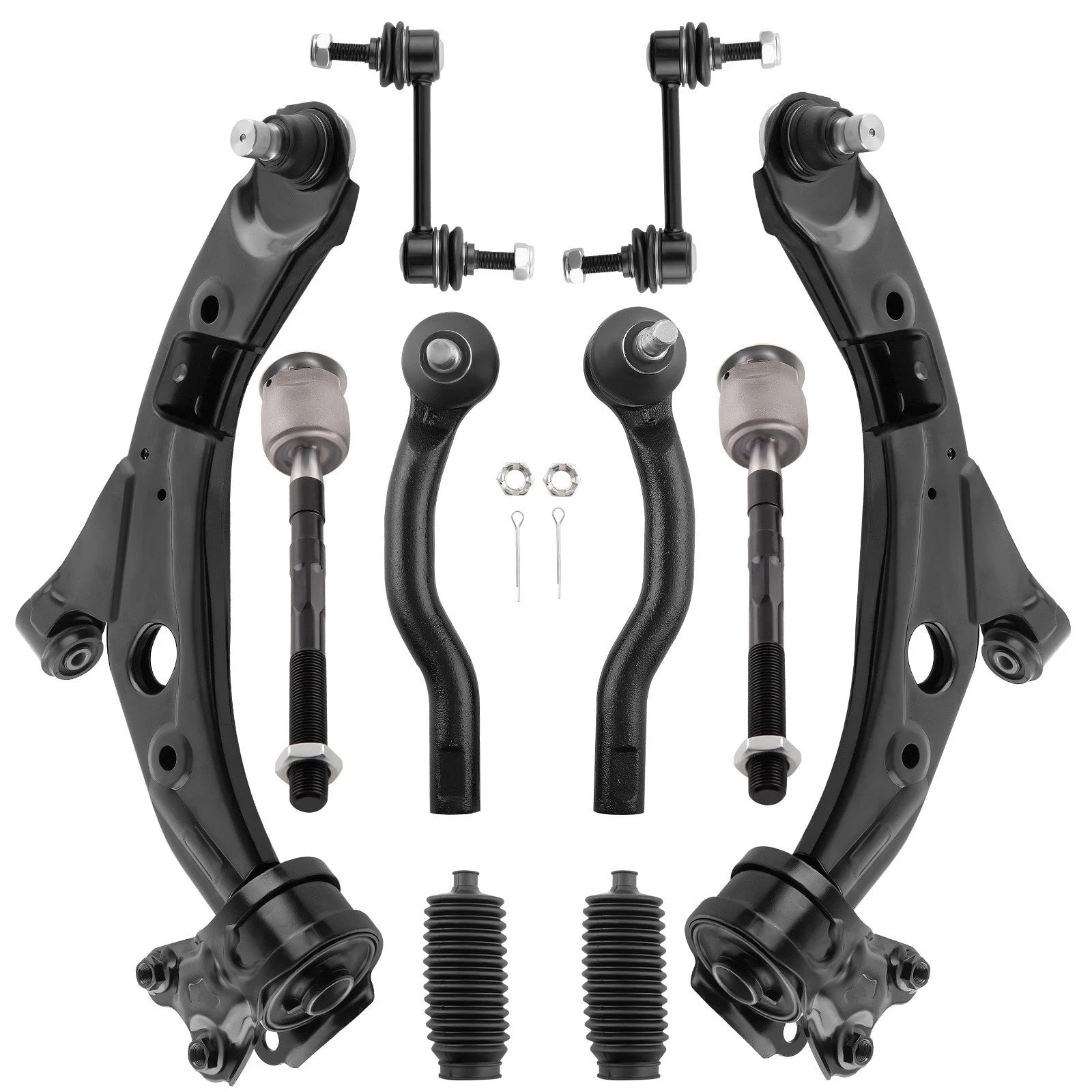 10x Front Lower Control Arm Sway Bar Tie Rod for Ford Edge Lincoln MKX (2007–2014)