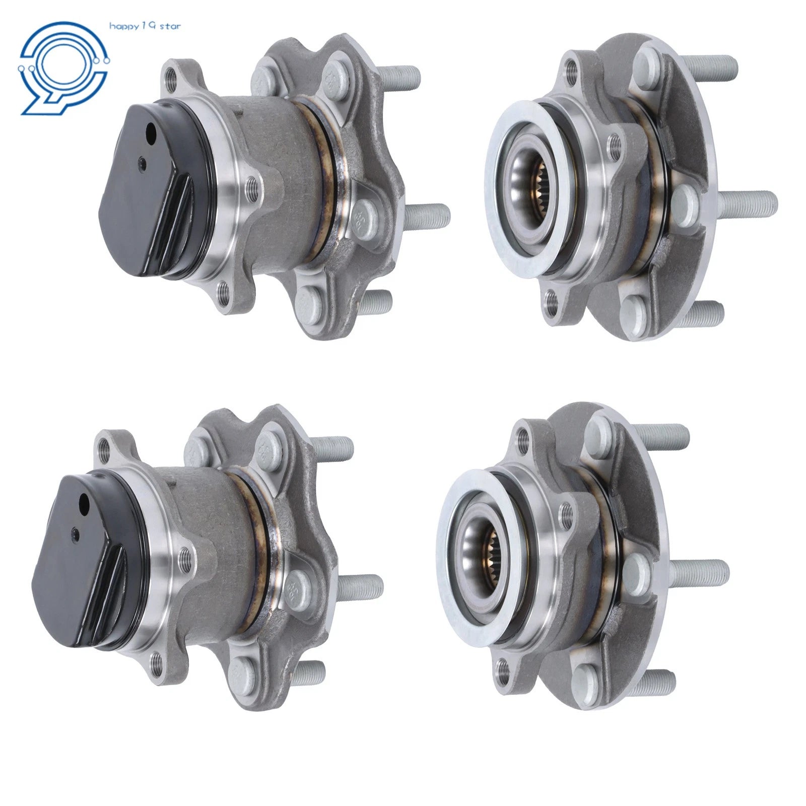 Set of 4 Wheel Hub Bearings for Nissan Rogue (2008–2013)