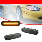 2PC Amber LED Smoke Front Fender Side Marker Lights for Mazda Miata MX-5