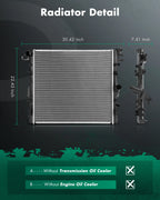 Aluminum Radiator for Jeep Wrangler (2007–2011, 2018) 2957