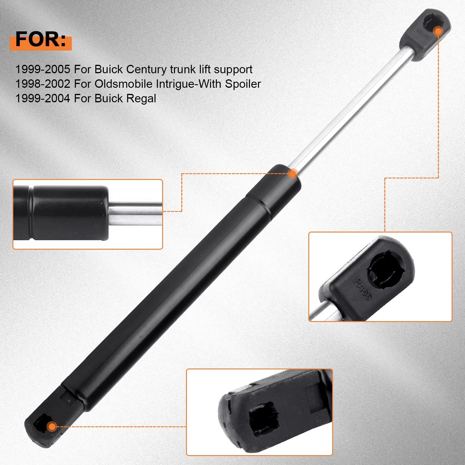 Set of 2 Trunk Lift Supports for Buick Century Regal Oldsmobile Intrigue