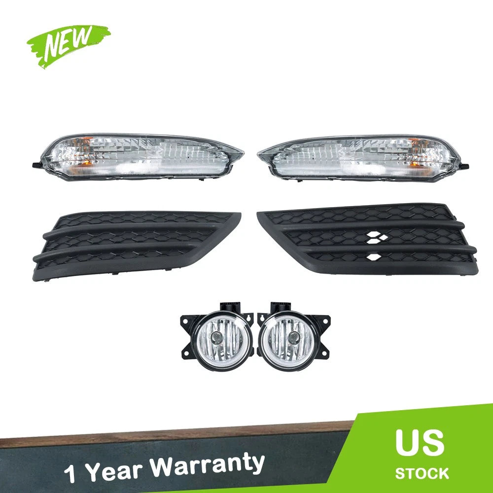 Set of 2 Front Bumper Fog Lights for Honda Pilot (2016–2018) Clear