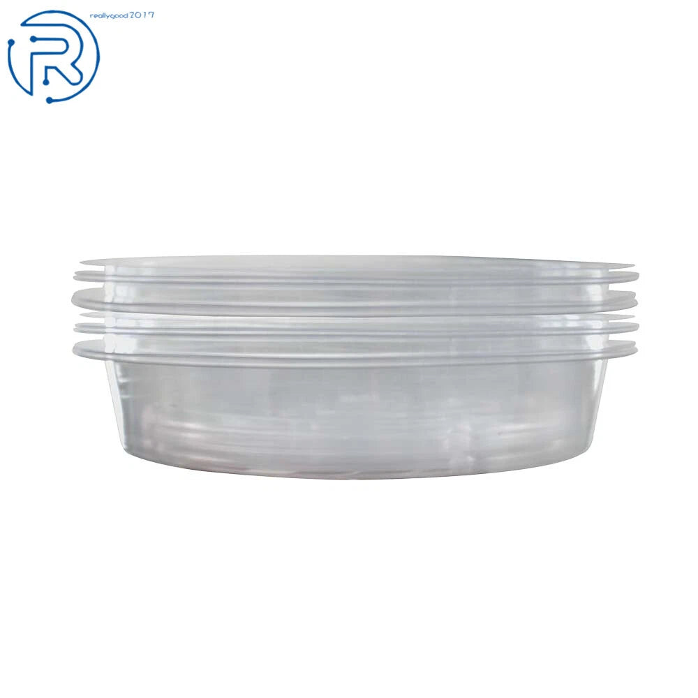 Set of 5 Round Plastic Pot Saucers for Plants 10 Inch