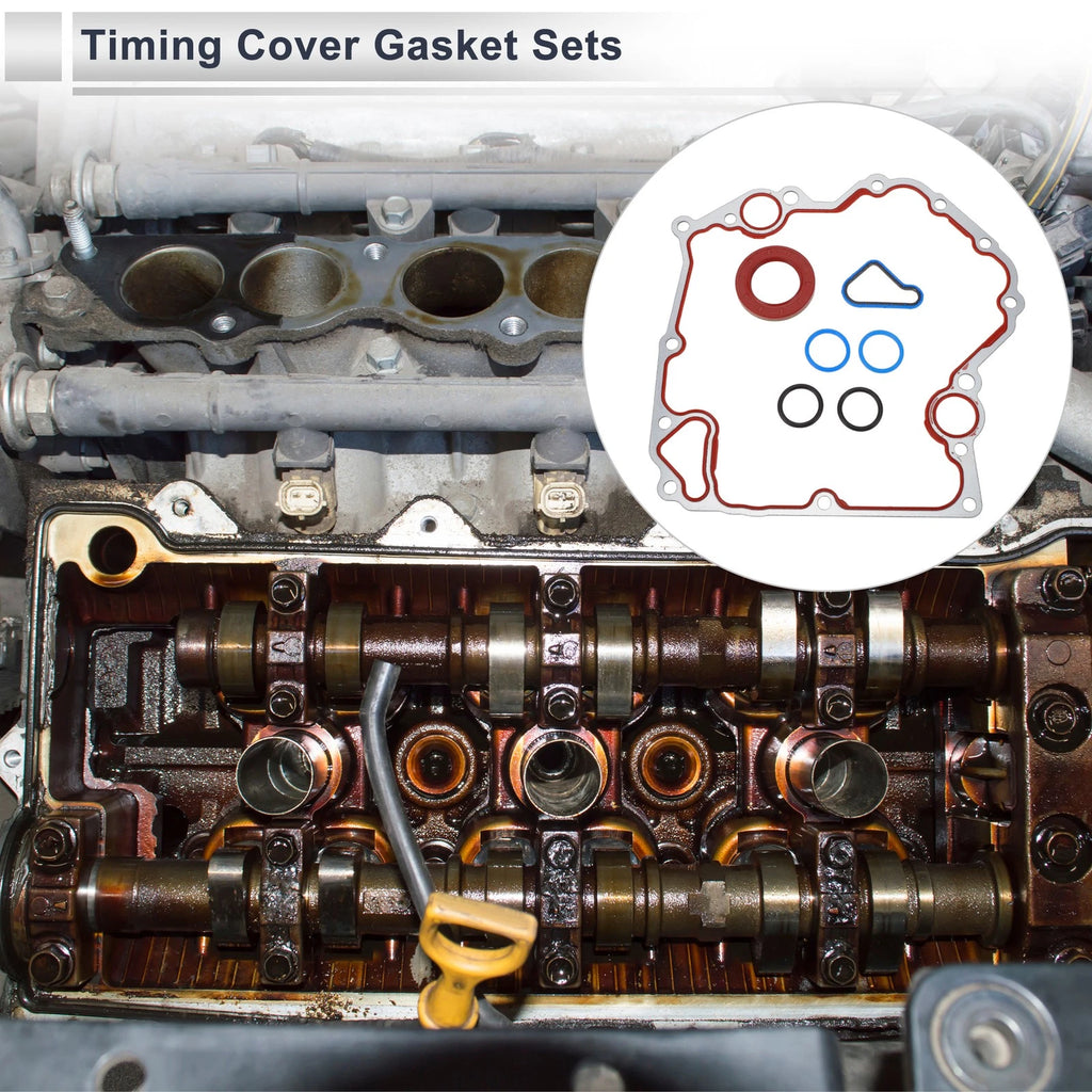 Set of 1 Timing Cover Gasket TCS30400 for Dodge 3.7L 4.7L (2002–2010)