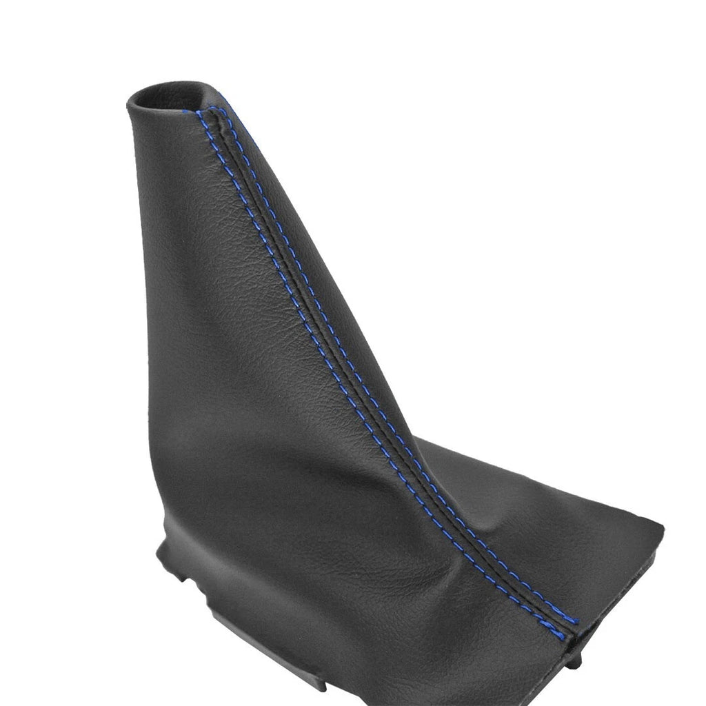 Manual Shift Boot for Ford Fiesta (2011–2019) Blue Stitch PVC Leather
