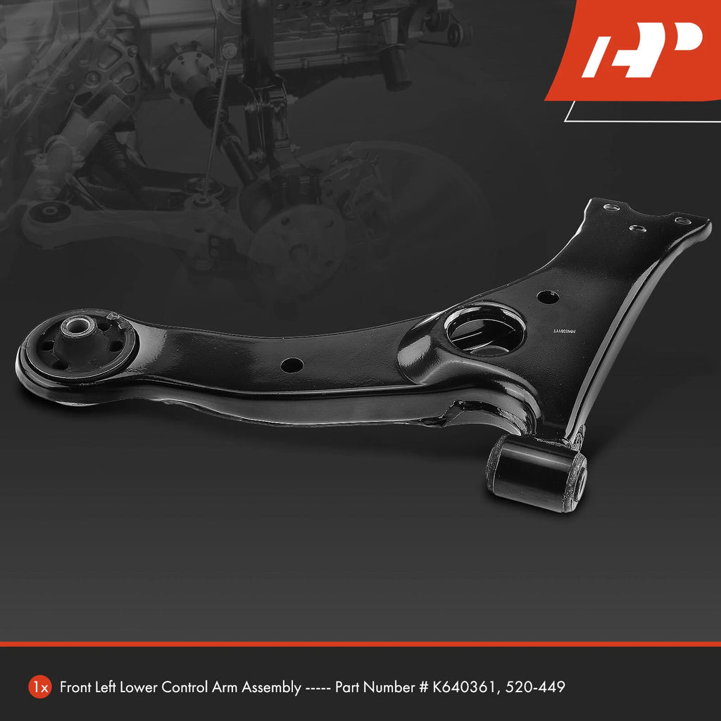Front Left Lower Control Arm with Bushing for Toyota Corolla (2003-2013)