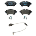 Hella Rear Low-Met Disc Brake Pad w/Sensor for Audi A6 Allroad Q5 (2005–2023)