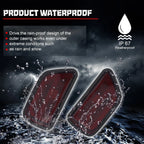 2X Red Lens Rear Bumper Side Marker Lights for Honda CR-V (1997–2001)