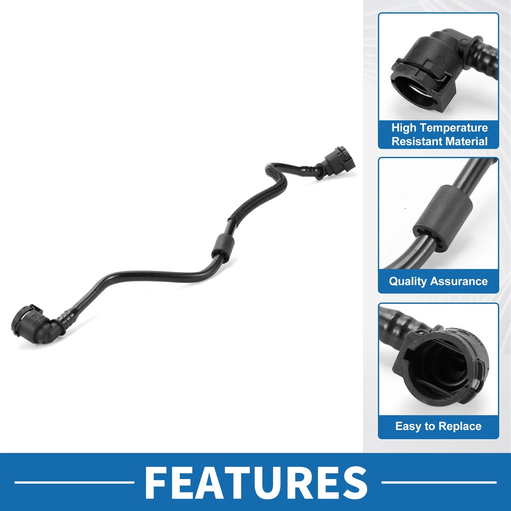 Radiator Hose No. 17128602646 for BMW 740i (2016–2019) Plastic Black