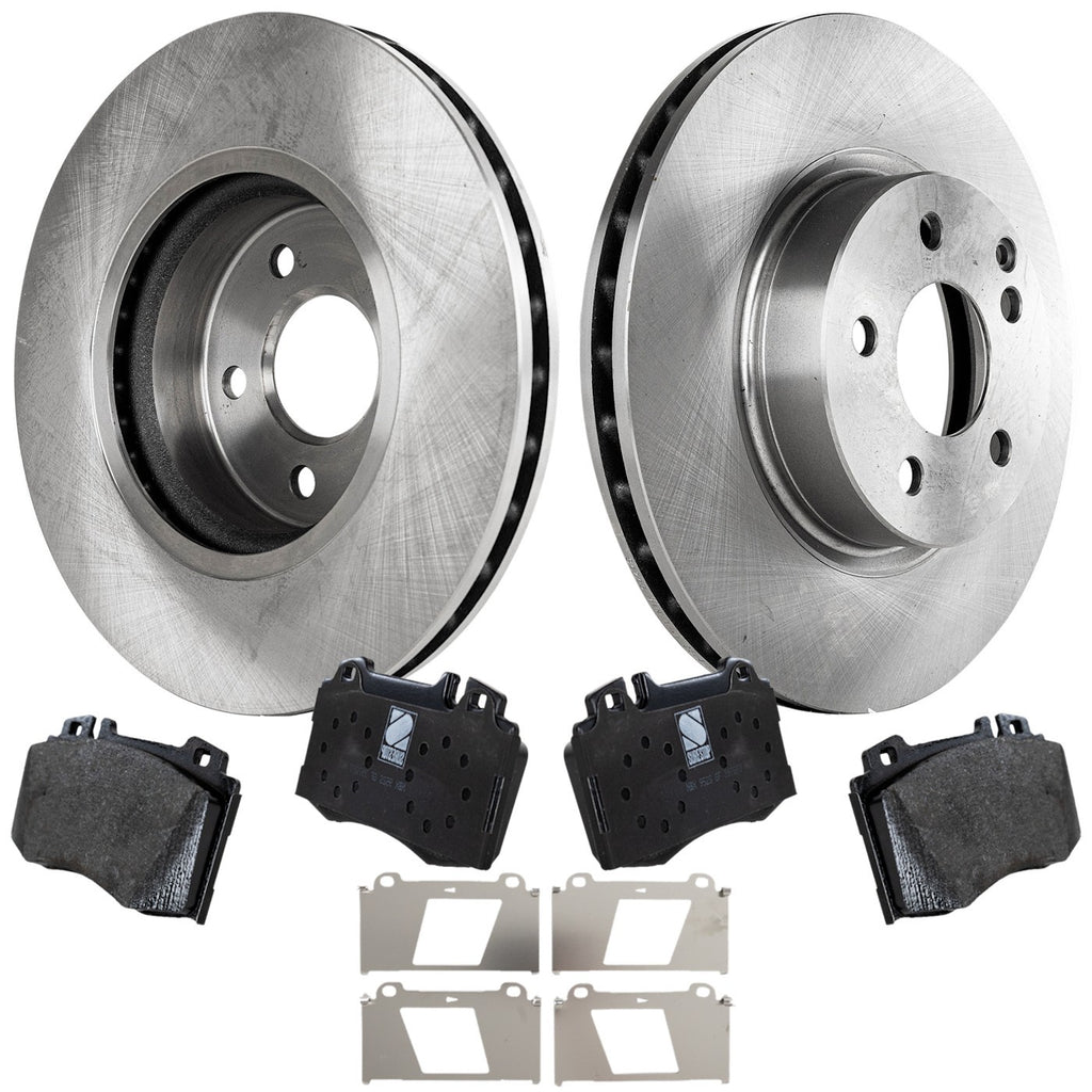 Front Brake Disc Rotors and Pads Kit for Mercedes-Benz SL500 (2004–2006)