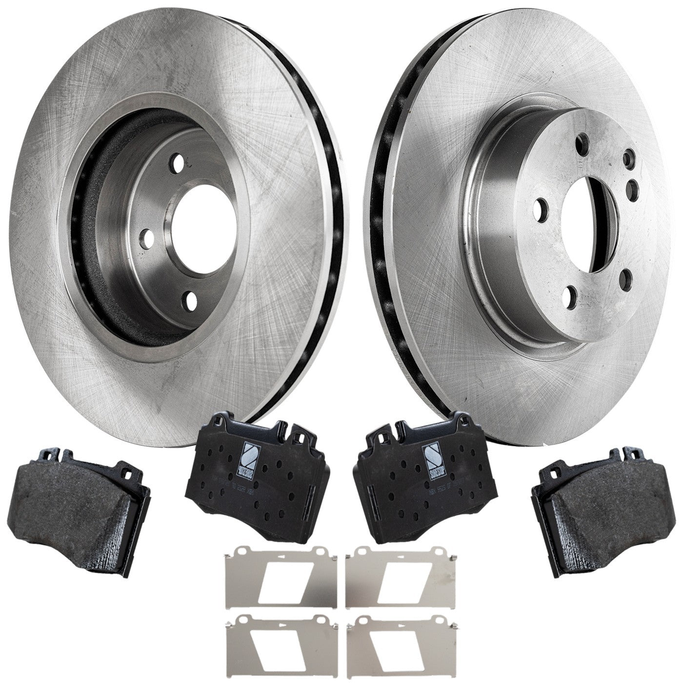 Front Brake Disc Rotors and Pads Kit for Mercedes-Benz SL500 (2004–2006)