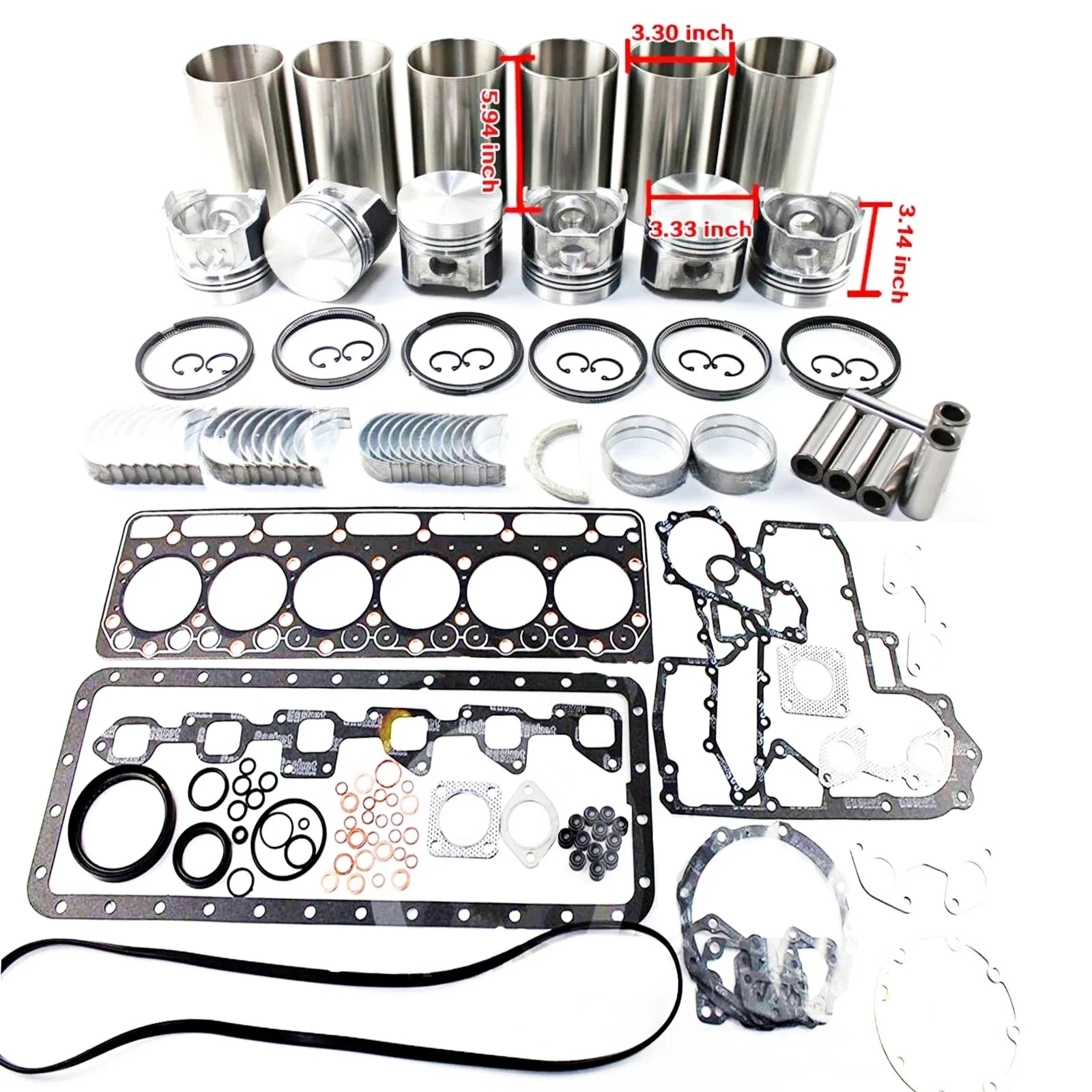 S2602 Overhaul Rebuild Kit for Kubota M4030 M4030DT