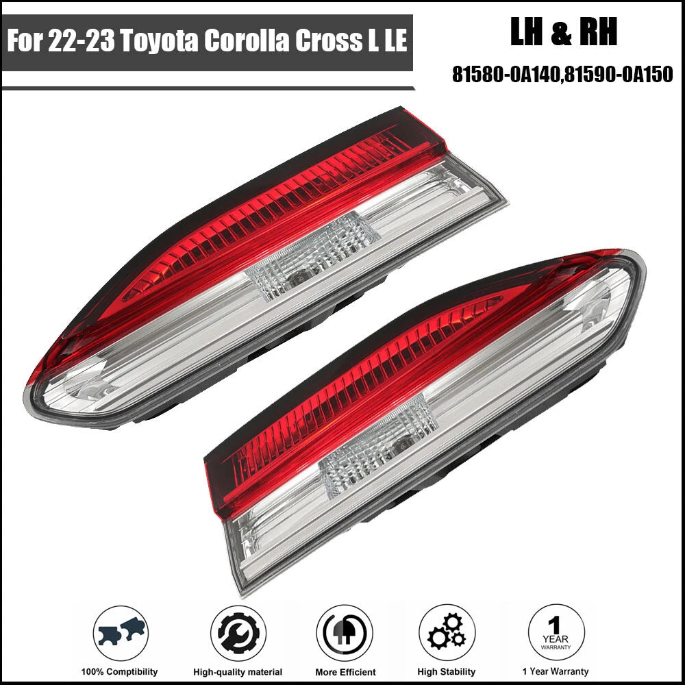 Inner Tail Light Assembly for Toyota Corolla Cross (2022â2023) Right + Left