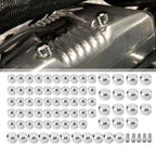 75X Chrome Engine Bolt Caps for Harley Touring Road King Street Glide (07-16)